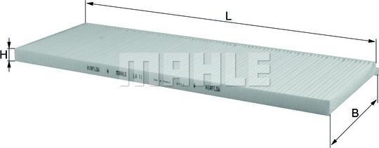 MAHLE LA 11 - Suodatin, sisäilma www.avaruosad.ee