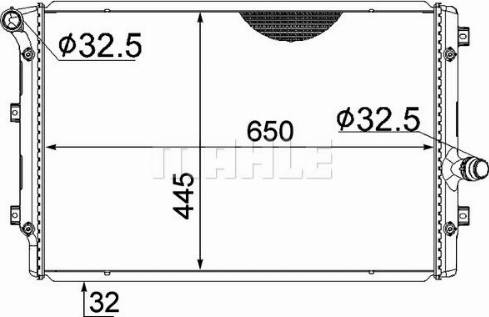 MAHLE CR 2327 000S - Radiaator,mootorijahutus www.avaruosad.ee