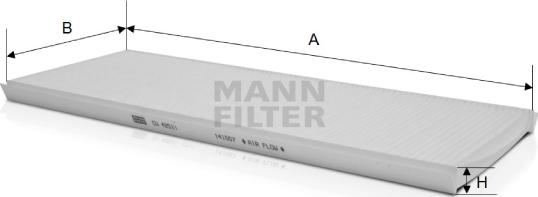 Mann-Filter CU 4251/1 - Filter,salongiõhk www.avaruosad.ee