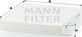 Mann-Filter CU 2141 - Filter,salongiõhk www.avaruosad.ee