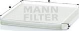Mann-Filter CU 2131 - Filtrs, Salona telpas gaiss www.avaruosad.ee