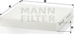 Mann-Filter CU 2253 - Фильтр воздуха в салоне www.avaruosad.ee