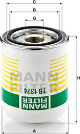 Mann-Filter TB 1374 x - Патрон осушителя воздуха, пневматическая система www.avaruosad.ee