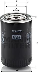 Mann-Filter W 940/35 - Oil Filter www.avaruosad.ee