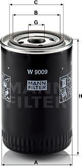 Mann-Filter W 9009 - Oil Filter www.avaruosad.ee