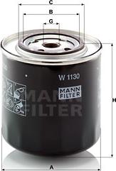 Mann-Filter W 1130 - Oil Filter www.avaruosad.ee