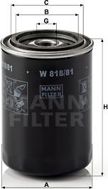 Mann-Filter W 818/81 - Oil Filter www.avaruosad.ee