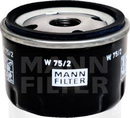 Mann-Filter W 75/2 - Oil Filter www.avaruosad.ee