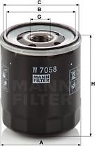 Mann-Filter W 7058 - Oil Filter www.avaruosad.ee