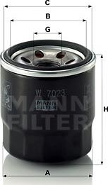 Mann-Filter W 7023 - Oil Filter www.avaruosad.ee