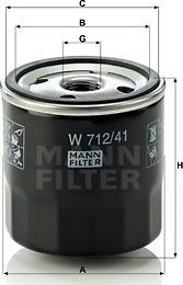 Mann-Filter W 712/41 - Oil Filter www.avaruosad.ee