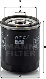 Mann-Filter W 712/82 - Oil Filter www.avaruosad.ee