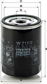 Mann-Filter W 717/2 - Oil Filter www.avaruosad.ee