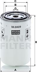 Mann-Filter WA 940/9 - Фильтр для охлаждающей жидкости www.avaruosad.ee