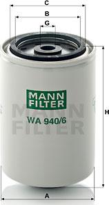 Mann-Filter WA 940/6 - Фильтр для охлаждающей жидкости www.avaruosad.ee