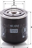 Mann-Filter WA 9002 - Фильтр для охлаждающей жидкости www.avaruosad.ee