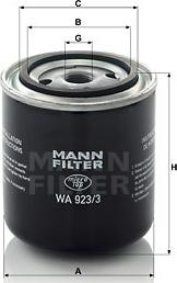 Mann-Filter WA 923/3 - Dzesēšanas šķidruma filtrs www.avaruosad.ee