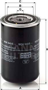 Mann-Filter WDK 940/5 - Polttoainesuodatin www.avaruosad.ee