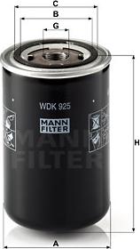 Mann-Filter WDK 925 - Polttoainesuodatin www.avaruosad.ee