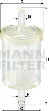 Mann-Filter WK 43/13 (10) - Fuel filter www.avaruosad.ee