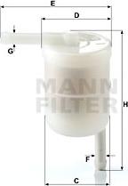 Mann-Filter WK 42/12 - Fuel filter www.avaruosad.ee
