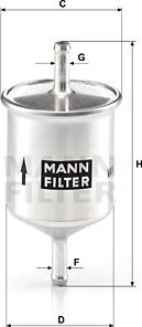 Mann-Filter WK 66 - Fuel filter www.avaruosad.ee