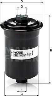 Mann-Filter WK 614/11 - Fuel filter www.avaruosad.ee