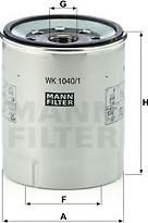 Mann-Filter WK 1040/1 x - Топливный фильтр www.avaruosad.ee