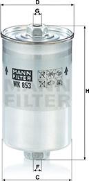 Mann-Filter WK 853 - Fuel filter www.avaruosad.ee