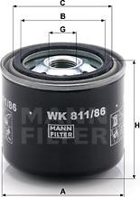 Mann-Filter WK 811/86 - Fuel filter www.avaruosad.ee