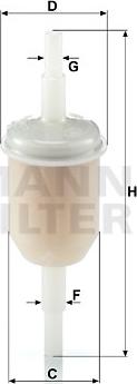 Mann-Filter WK 31/2 (100) - Fuel filter www.avaruosad.ee