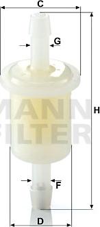 Mann-Filter WK 21 (10) - Fuel filter www.avaruosad.ee