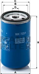 Mann-Filter WK 723/1 - Fuel filter www.avaruosad.ee