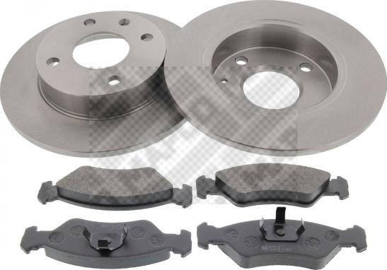 Mapco 47651 - Brake Set, disc brakes www.avaruosad.ee