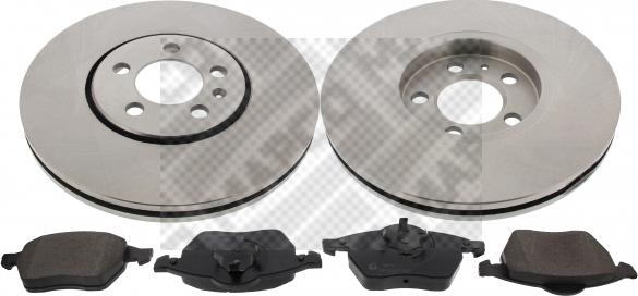 Mapco 47836 - Brake Set, disc brakes www.avaruosad.ee