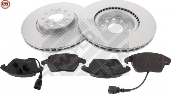 Mapco 47833HPS - Brake Set, disc brakes www.avaruosad.ee