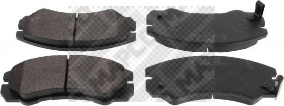 Mapco 6542 - Kit de plaquettes de frein, frein à disque www.avaruosad.ee
