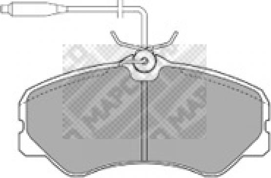 Mapco 6385 - Kit de plaquettes de frein, frein à disque www.avaruosad.ee
