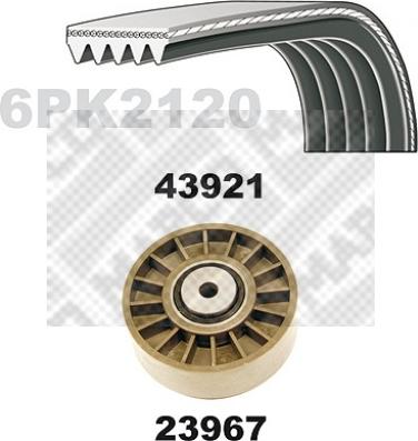 Mapco 23921 - Soonrihmakomplekt www.avaruosad.ee