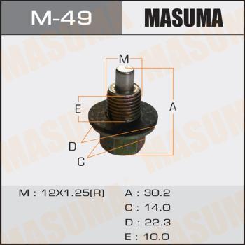 MASUMA M49 - Sealing Plug, oil sump www.avaruosad.ee