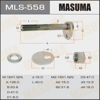 MASUMA MLS-558 - Rattakalde korrektuurkruvi www.avaruosad.ee