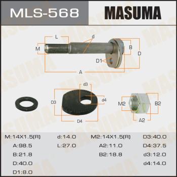 MASUMA MLS568 - Camber Correction Screw www.avaruosad.ee