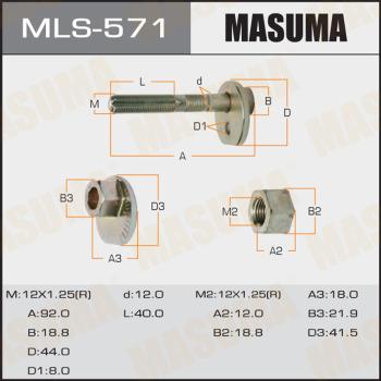 MASUMA MLS-571 - Camber Correction Screw www.avaruosad.ee