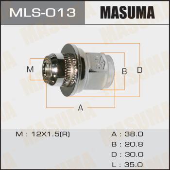 MASUMA MLS-013 - Wheel Nut www.avaruosad.ee