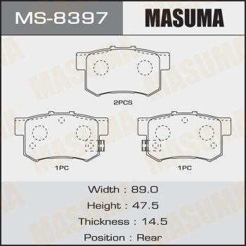 MASUMA MS-8397 - Brake Set, drum brakes www.avaruosad.ee