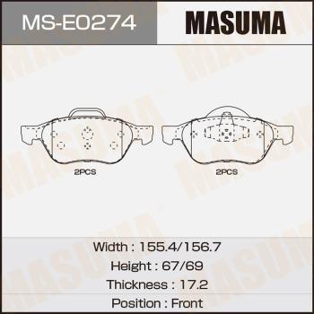 MASUMA MS-E0274 - Brake Set, drum brakes www.avaruosad.ee