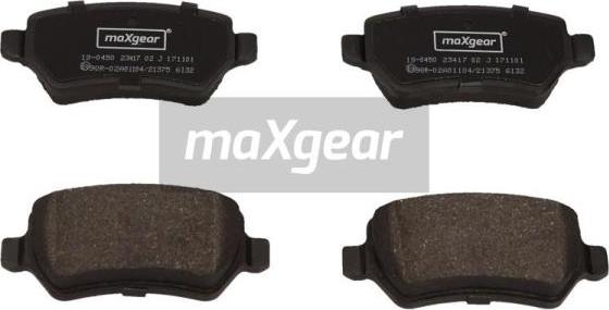 Maxgear 19-0450 - Brake Pad Set, disc brake www.avaruosad.ee