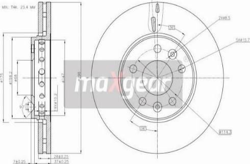 Maxgear 19-3241 - Bremseskive www.avaruosad.ee