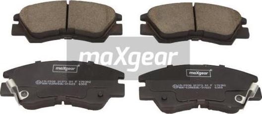 Maxgear 19-2938 - Brake Pad Set, disc brake www.avaruosad.ee