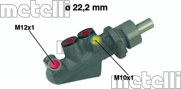 Metelli 05-0478 - Brake Master Cylinder www.avaruosad.ee